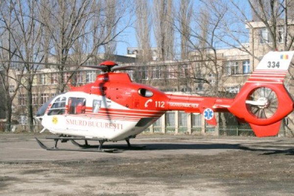 Victima accidentului de la Topraisar, transportată la Bucureşti cu elicopterul